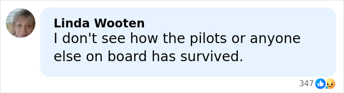 Comment expressing disbelief about survival in a terrifying UPS plane crash with multiple casualties.