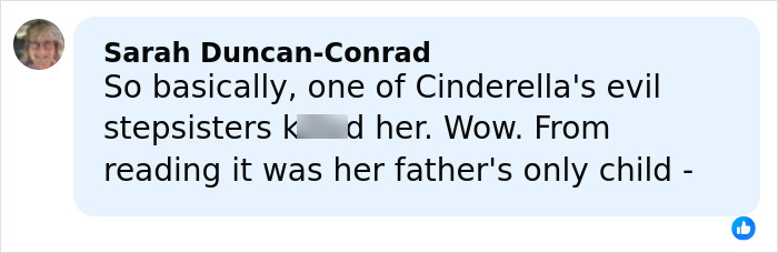 Comment mentioning stepsibling under investigation after teen's body found stuffed under bed on Carnival Cruise.