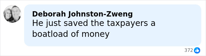 Screenshot of a social media comment discussing taxpayer savings related to dad who fatally left 2YO daughter in car case. Screenshot of a social media comment discussing taxpayer savings related to dad who fatally left 2YO daughter in car case.