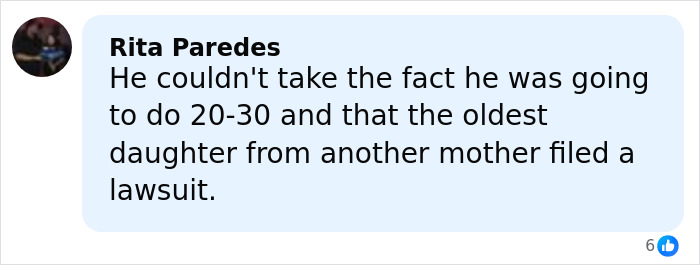 Screenshot of a social media comment discussing a dad who fatally left his 2YO daughter in a car before sentencing. Screenshot of a social media comment discussing a dad who fatally left his 2YO daughter in a car before sentencing.