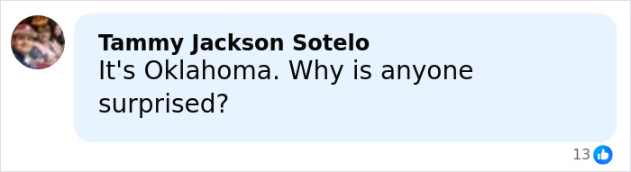 Comment from Tammy Jackson Sotelo on Oklahoma protests after teen who violated and strangled multiple girls walks free.