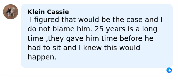 Facebook comment by Klein Cassie discussing the dad who fatally left 2YO daughter in car before sentencing. Facebook comment by Klein Cassie discussing the dad who fatally left 2YO daughter in car before sentencing.