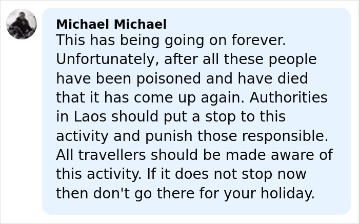 Comment warning about travel risks after daughters lose lives on vacation, urging government action and traveler caution.