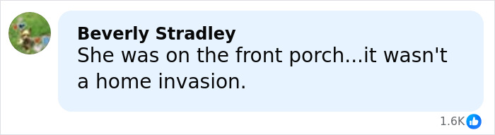 Comment about cleaning lady tragic death, clarifying it wasn&rsquo;t a home invasion, shared by Beverly Stradley.