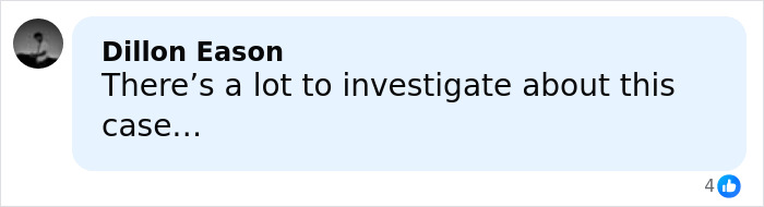 Comment by Dillon Eason expressing concern about the autopsy revealing chilling truth behind newlywed couple found lifeless.