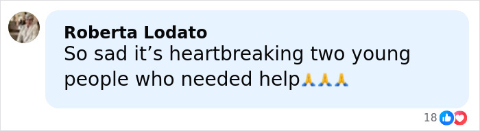 Comment expressing sympathy for a heartbreaking discovery of a newlywed couple found lifeless in their car.