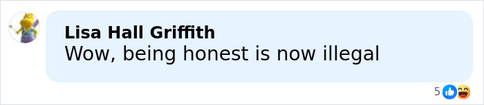 Screenshot of a social media comment saying Wow, being honest is now illegal related to biologist&rsquo;s life imploding debate.