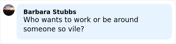 Comment by Barbara Stubbs expressing strong disapproval in an online discussion about a biologist&rsquo;s life controversy.