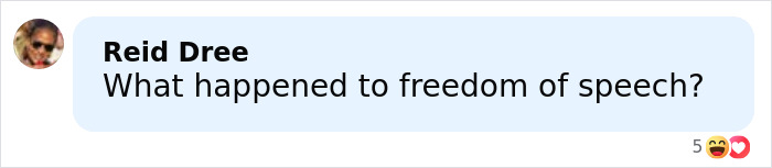 Comment by Reid Dree questioning freedom of speech related to biologist&rsquo;s life and national debate context.