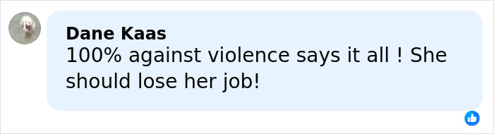 Comment on social media by Dane Kaas opposing violence and calling for job loss amid biologist&rsquo;s life controversy.