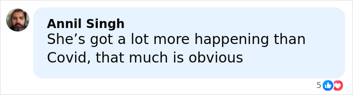 Comment by Annil Singh discussing Ariana Grande's diagnosis and its impact amid Wicked press tour, viewed on social media.