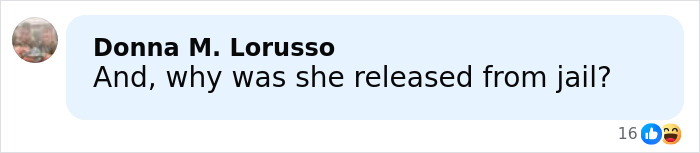 Comment asking why a female suspect was released from jail related to Slender Man attacker case. Comment asking why a female suspect was released from jail related to Slender Man attacker case.