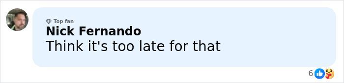 Comment from a social media user named Nick Fernando expressing a skeptical reaction to a politician resigning after daughter reveals adult content creator status.