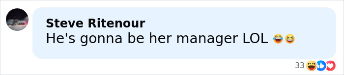 User comment on social media post about politician resigning after daughter reveals she's an adult content creator, featuring laughing emojis.