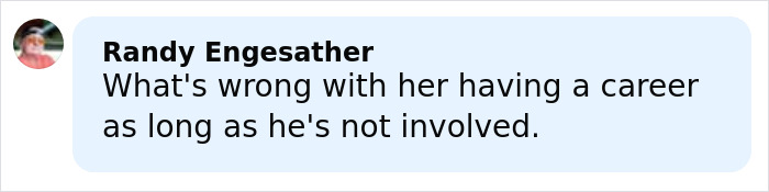 Comment by Randy Engesather expressing concern about a daughter's career as an adult content creator and parental involvement.