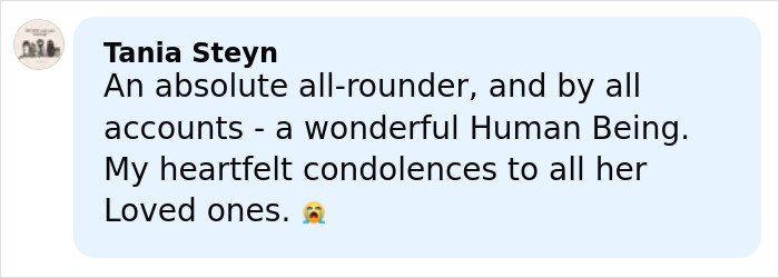 Celebrity chef sharing a heartfelt message of condolence following the tragic accident and sudden loss at age 43.