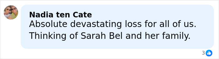 Comment expressing sorrow over the tragic accident and loss of a celebrity chef at 43 years old.