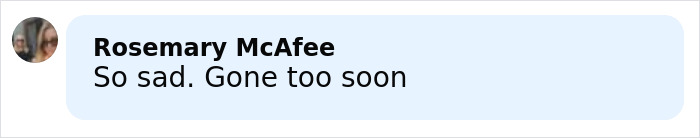 Comment expressing sadness over a celebrity chef gone too soon after a tragic accident at age 43.