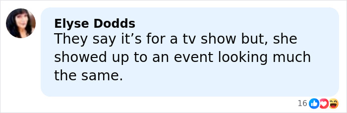 Comment from Elyse Dodds about Jessica Simpson&rsquo;s botched plastic surgery for All&rsquo;s Fair role, noting her unchanged event appearance.