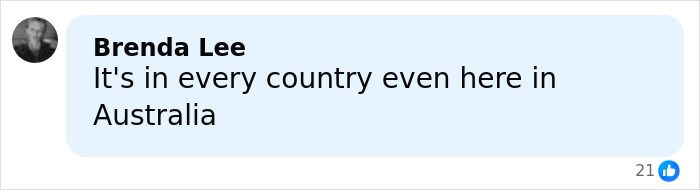 Comment by Brenda Lee discussing the disturbing truth about solo traveling and local man's vile act in various countries including Australia.