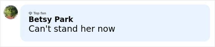 User comment from Betsy Park expressing negative feelings about Britney Spears amid concerns for her well-being and sadness. User comment from Betsy Park expressing negative feelings about Britney Spears amid concerns for her well-being and sadness.