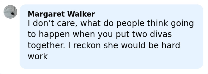 Comment by Margaret Walker discussing opinions on divas and relating to Nicole Kidman's divorce update criticism. Comment by Margaret Walker discussing opinions on divas and relating to Nicole Kidman's divorce update criticism.