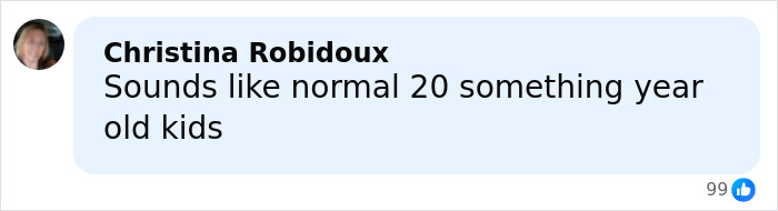 Comment from Christina Robidoux reacting to Stranger Things actor Gaten Matarazzo&rsquo;s living situation with a co-star.