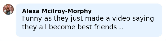 Comment by Alexa Mcilroy-Morphy discussing Stranger Things actor Gaten Matarazzo&rsquo;s living situation with co-star.