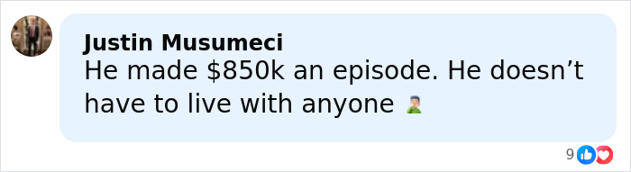 Comment about Stranger Things actor Gaten Matarazzo&rsquo;s living situation and earnings from episodes in a social media chat.