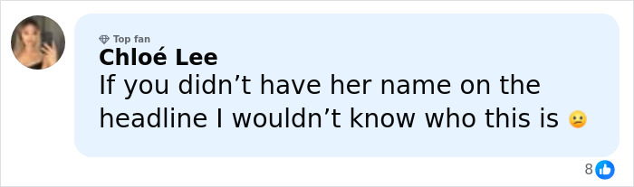 Comment from Chlo&eacute; Lee reacting to Jessica Simpson's botched plastic surgery, expressing confusion about her appearance.