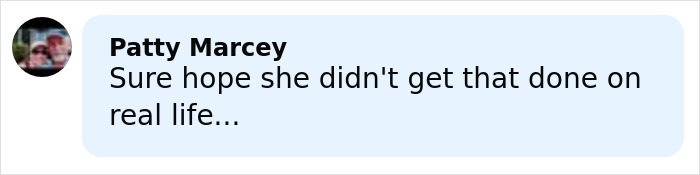 Comment about Jessica Simpson's botched plastic surgery, expressing concern over real-life results.