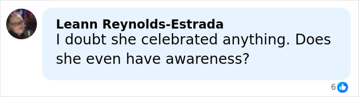 Facebook comment by Leann Reynolds-Estrada questioning awareness of woman born without most of her brain, sparking a heated debate.