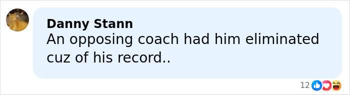 Comment about missing football coach case showing text and reactions, highlighting mystery and new details around disappearance. Comment about missing football coach case showing text and reactions, highlighting mystery and new details around disappearance.