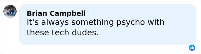 Screenshot of a social media comment criticizing tech workers, related to ex-employees who kidnapped tech CEO.