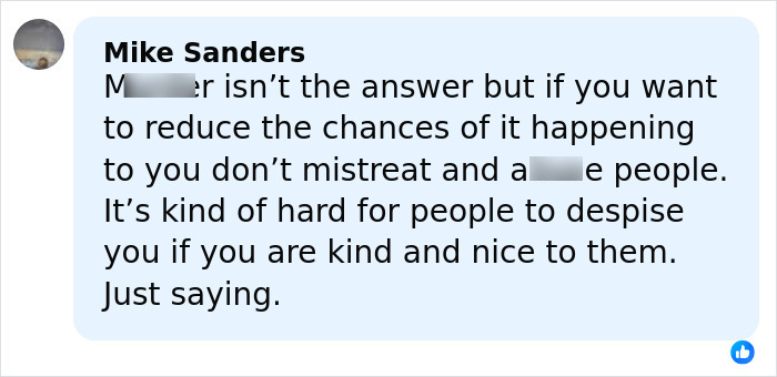 Comment by Mike Sanders criticizing mistreatment of employees and stressing kindness to reduce conflicts in toxic tech workplaces.