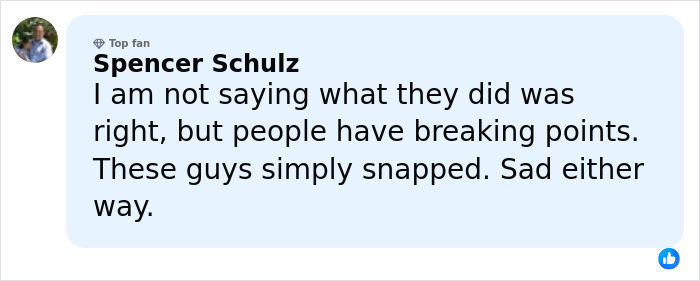 Comment by Spencer Schulz discussing ex-employees who kidnapped toxic tech CEO after pushup punishment snapped.