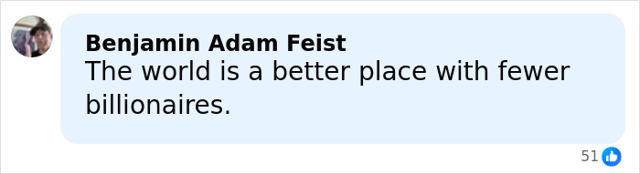 Man commenting online about fewer billionaires, related to ex-employees revealing pushup punishment from toxic tech CEO case.