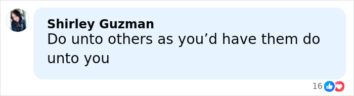 Comment from Shirley Guzman about treating others as you want to be treated highlighting toxic CEO and employee conflict.