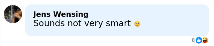 Comment from Jens Wensing mocking the world's smartest man from South Korea seeking US asylum for dumb reasons.