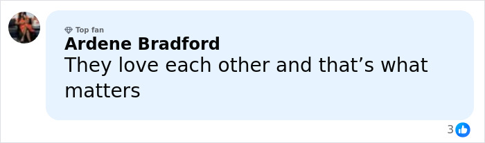 Comment by Ardene Bradford about love, posted on a social media platform discussing Prince Harry and Meghan Markle wedding.