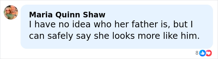 Comment box with text discussing resemblance, related to Claudia Schiffer&rsquo;s lookalike daughter&rsquo;s racy outfit reaction online.