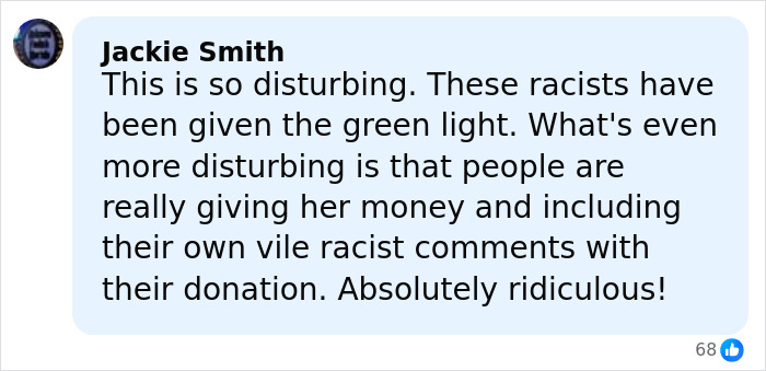 Alt text: Social media comment condemning racist behavior in viral case involving autistic boy and disturbing playground incident.