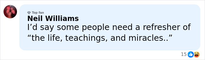 Comment from Neil Williams discussing the life and teachings, related to Kristen Bell and actors addressing Fox News religious podcast backlash. Comment from Neil Williams discussing the life and teachings, related to Kristen Bell and actors addressing Fox News religious podcast backlash.