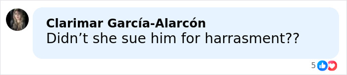 Screenshot of a social media comment discussing Millie Bobby Brown and rumors about David Harbour on Stranger Things.