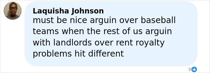 Comment discussing Meghan Markle and Prince Harry's celebration at home being perceived as staged, seen on social media.