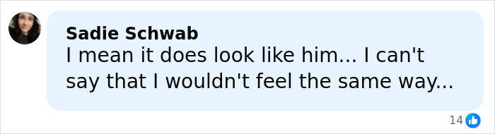 Comment by Sadie Schwab expressing doubt and empathy about the claim a skinned body in Las Vegas museum is her son.