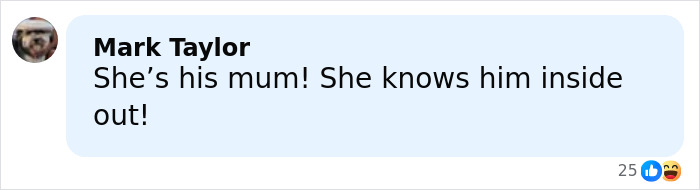 Screenshot of a social media comment about a mom&rsquo;s claim that a skinned body in a Las Vegas museum is her son.