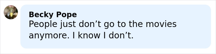 User Becky Pope commenting on movies and box office trends, relating to plus-size model and Sydney Sweeney body discussion. User Becky Pope commenting on movies and box office trends, relating to plus-size model and Sydney Sweeney body discussion.
