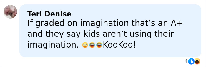 Comment by Teri Denise expressing humor about kids' imagination, related to two men arrested over plan to enslave women and kids.