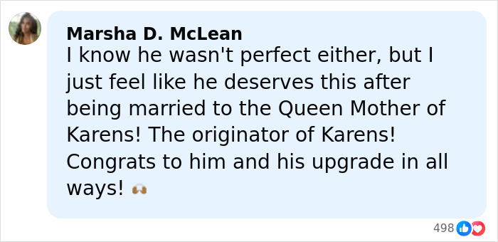 User comment praising Jon Gosselin remarriage, mentioning Karen stereotypes and congratulating his life upgrade. User comment praising Jon Gosselin remarriage, mentioning Karen stereotypes and congratulating his life upgrade.